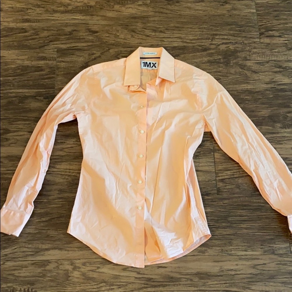 EXPRESS button down (peach color)
